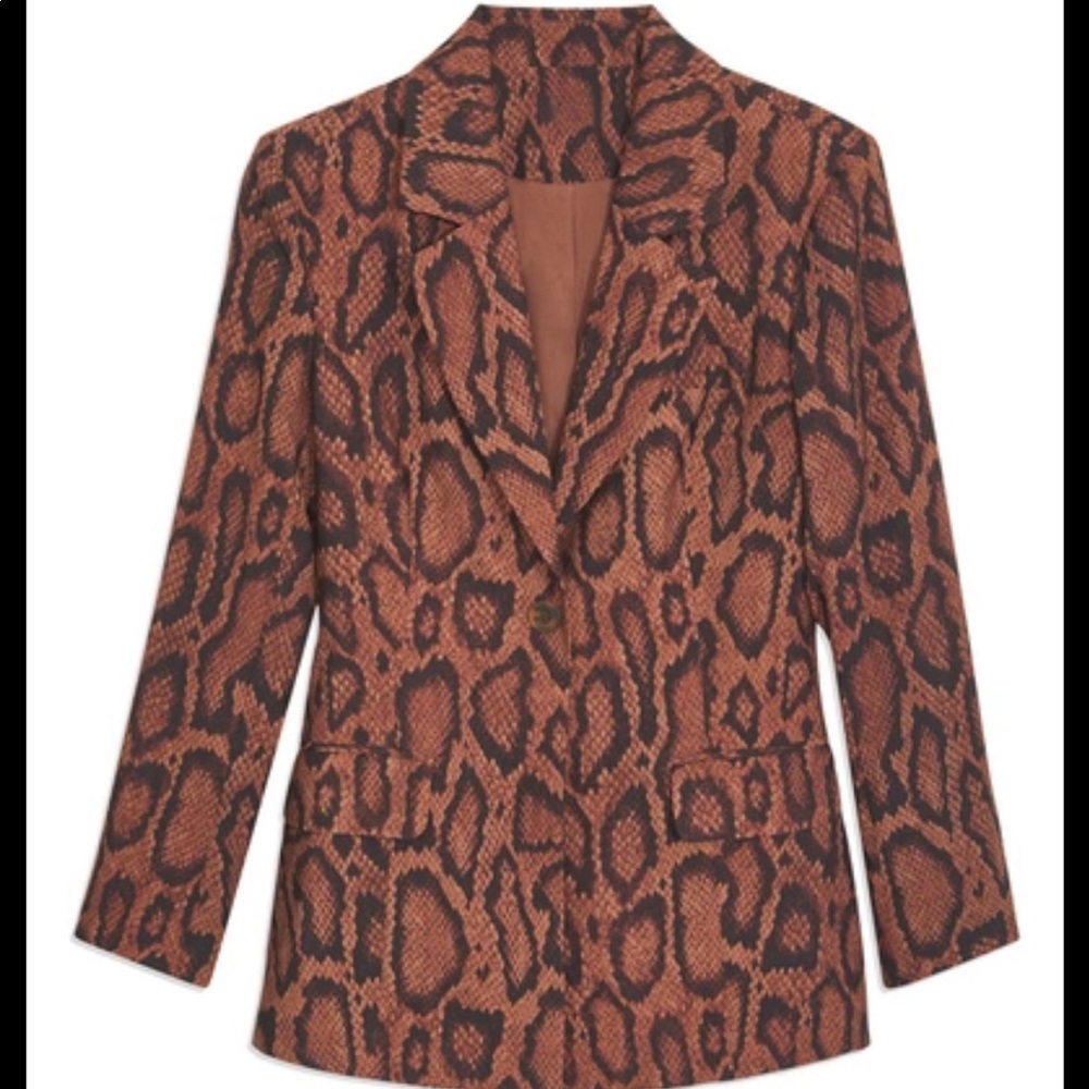 NWT WeWoreWhat cheetah blazer